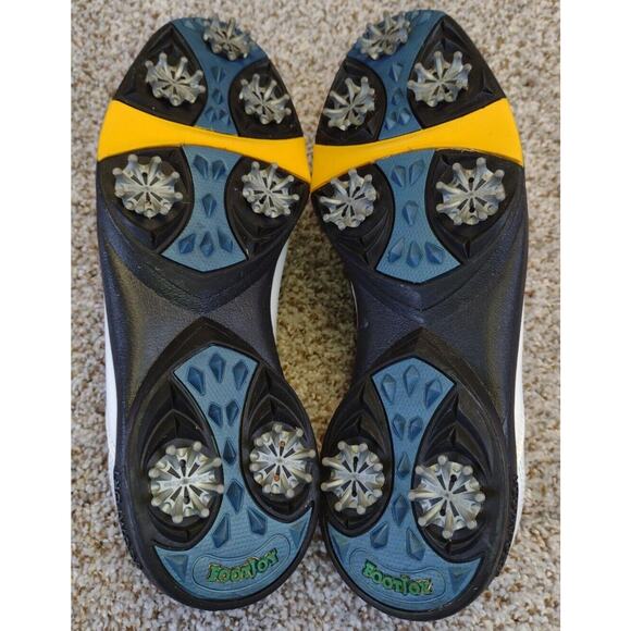 FootJoy eComfort Golf Spikes Women's 10M White Vented Leather - Picture 9 of 11